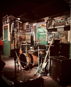 The stage at the Green Parrot